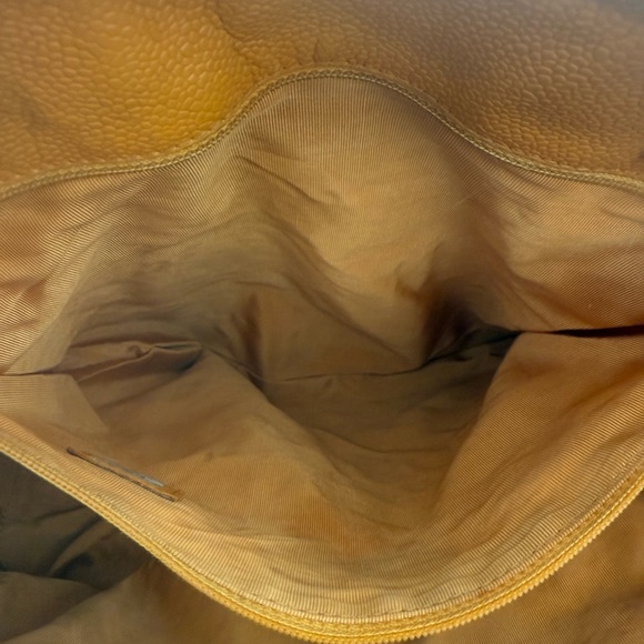 Authentic Chanel Orange Timeless Caviar Dome Zip Tote Shoulder Bag - Picture 16 of 16